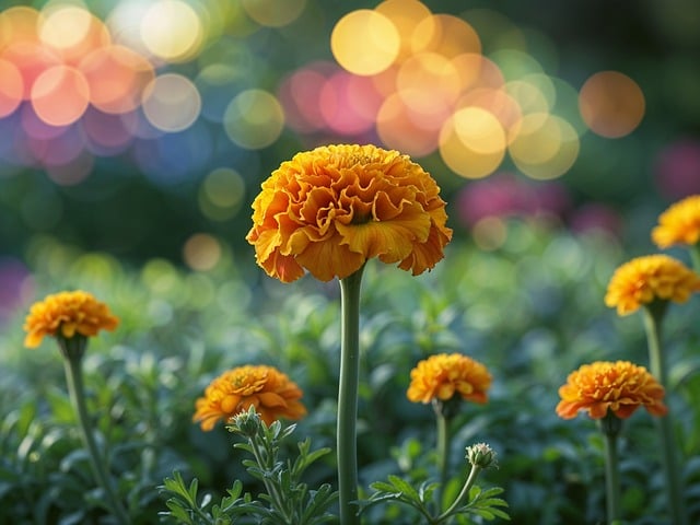 Download free HD stock image of Ai Generated Marigold Free ai generated marigold flower illustration