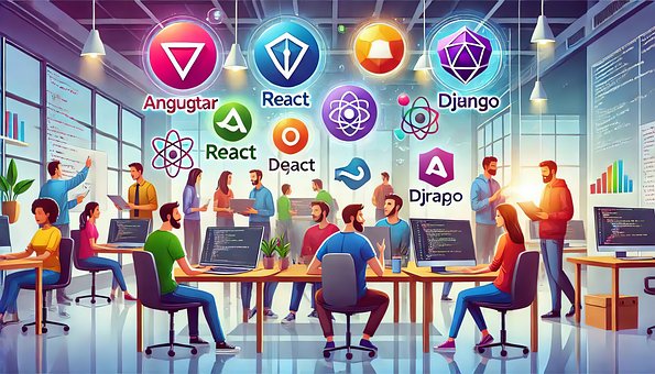 Free Top Angular Web Developer illustration and picture