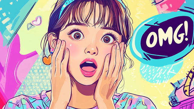 Free ai generated girl pop illustration