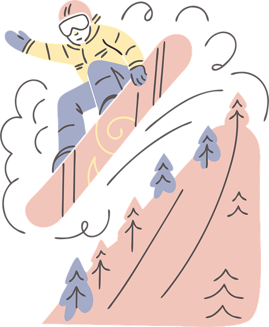 Free ai generated snowboard snowboarder illustration