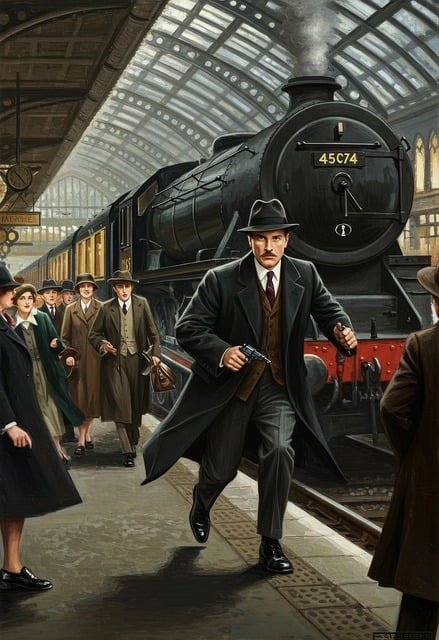 Estación De Tren, Hombre, Agente Secreto