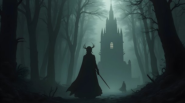 Free Dark Forest illustration and picture