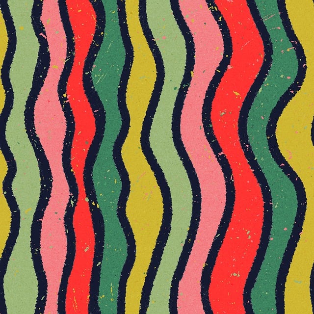 Free waves pattern abstract illustration
