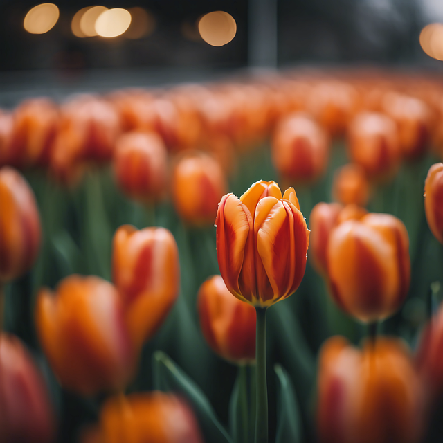 Free ai generated tulips flower illustration