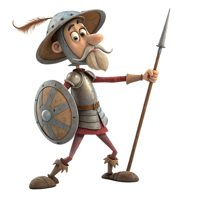 Free ai generated don quixote knight illustration