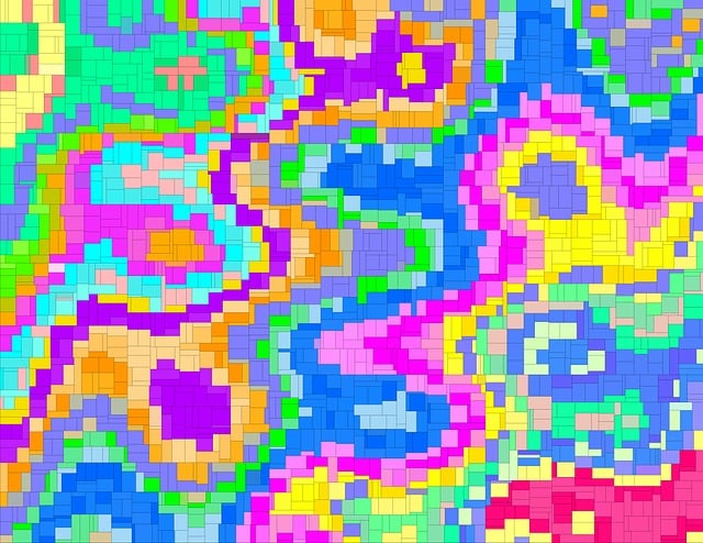Free abstract mosaic colorful illustration