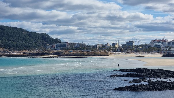 Free Jeju Island Hamdeok Beach photo and picture