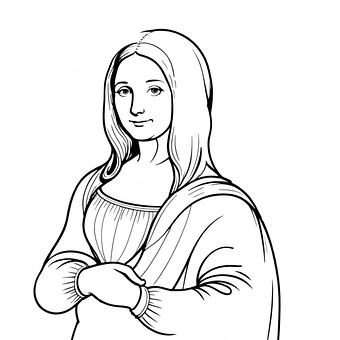 Tegning, Farge, Monalisa, Kunst, Kvinne