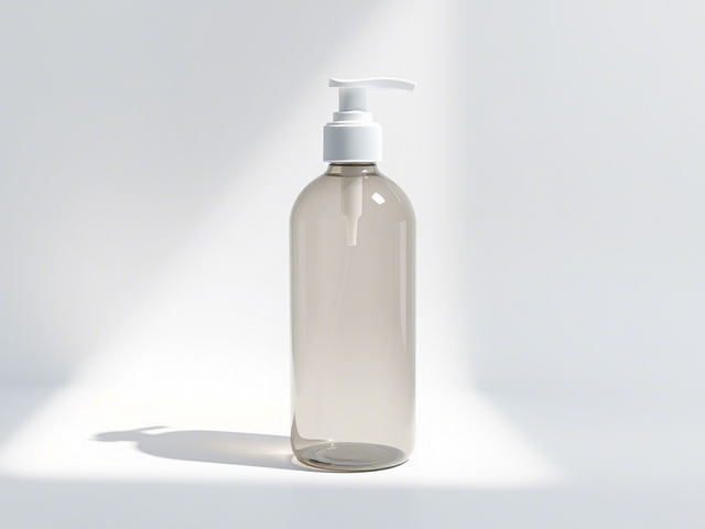 Free mockup plastic pump bottle packaging illustration