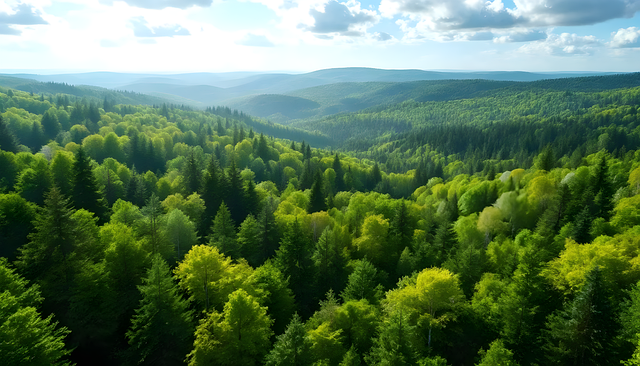 Free ai generated trees forest illustration
