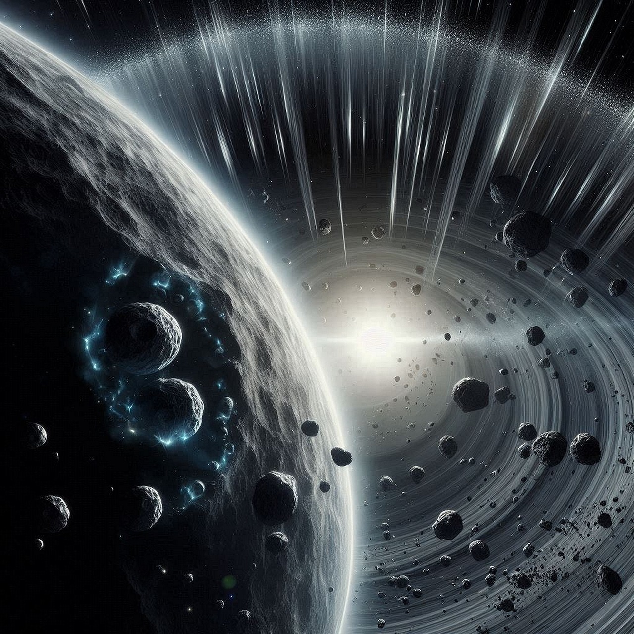 Ai Generado, Asteroides, Espacio
