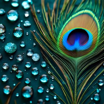 Free Peacock Texture illustration and picture