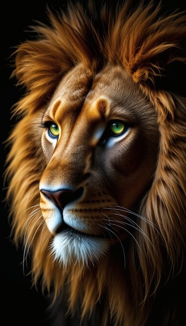 Free ai generated lion nature illustration