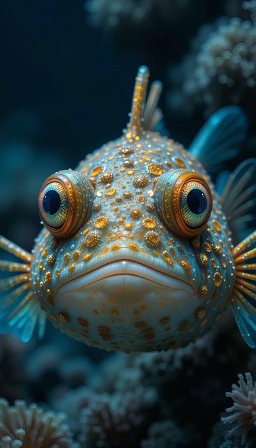 Free ai generated fish animal illustration