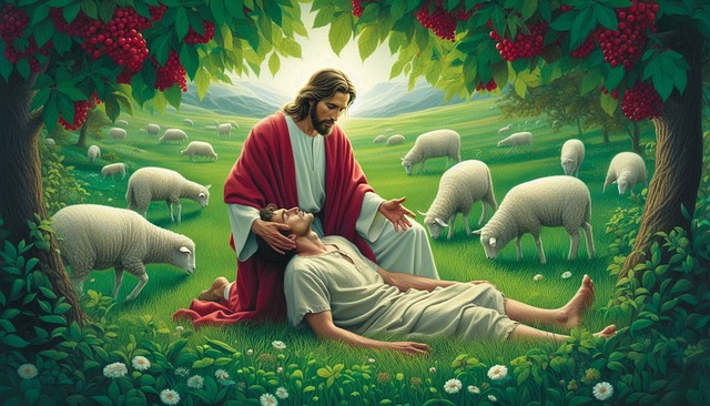 Free ai generated jesus christ illustration