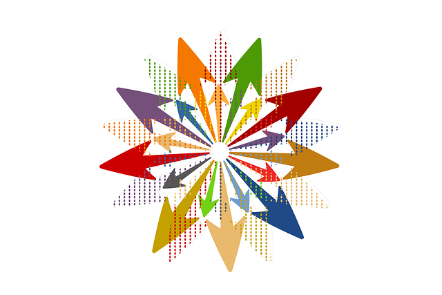 Free arrow direction pattern illustration