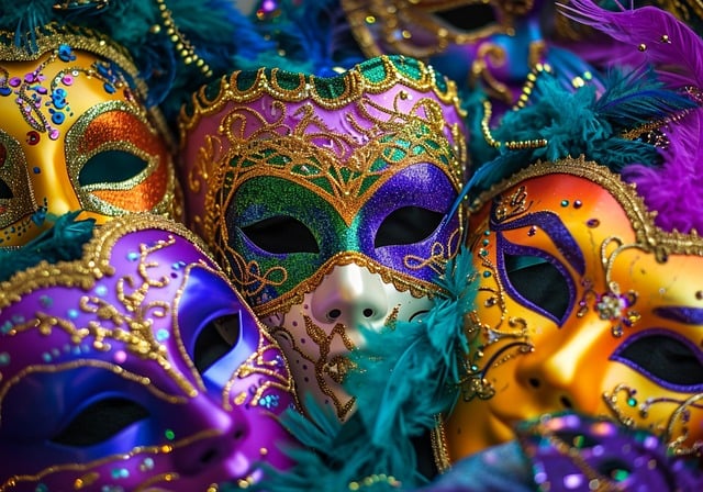 Free ai generated mask masquerade illustration
