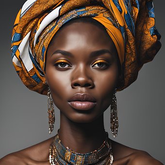 Ai Generiert, Frau, Turban, Schönheit