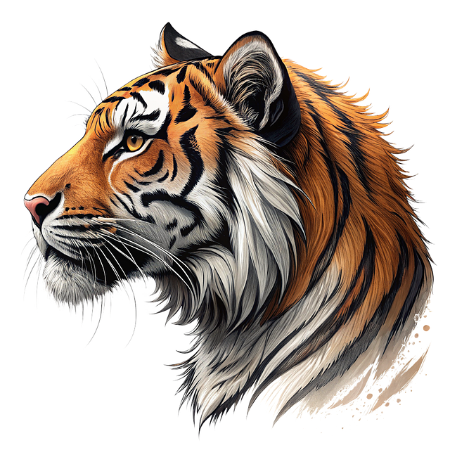 Free ai generated tiger animal illustration
