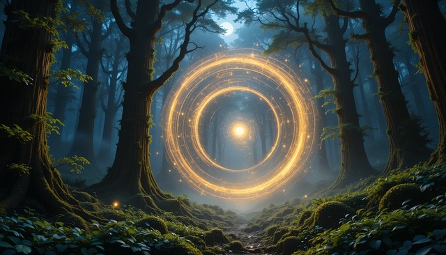 Free ai generated forest magic illustration