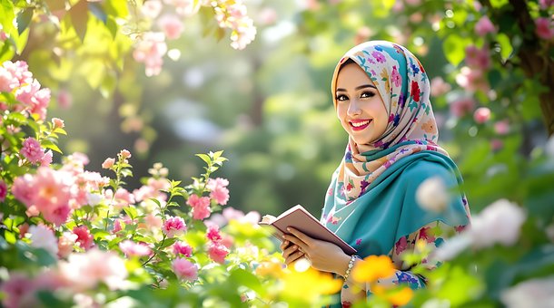 Free Garden Moslem illustration and picture