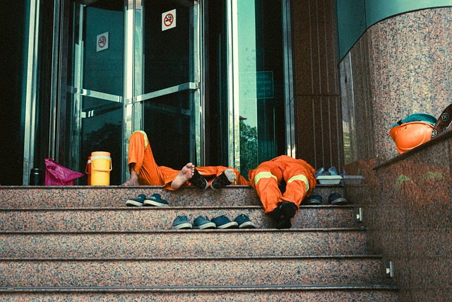 Dorme, Adormecido, Cansado, Trabalhador