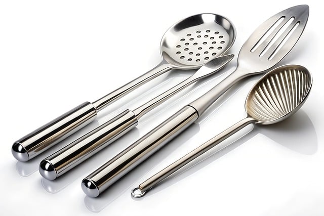 Free ai generated stainless steel utensils illustration