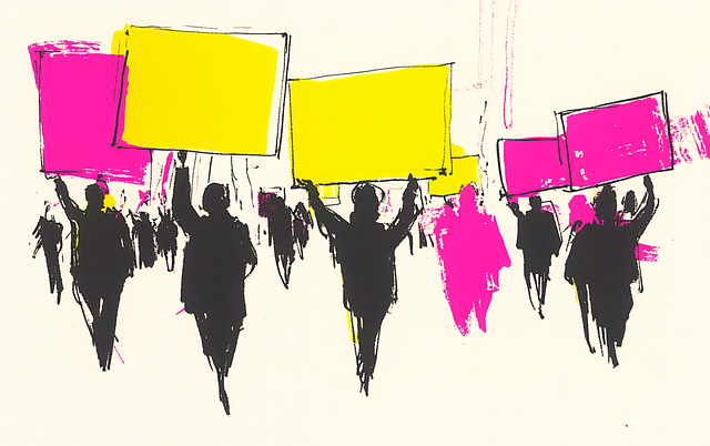 Free ai generated protest revolution illustration