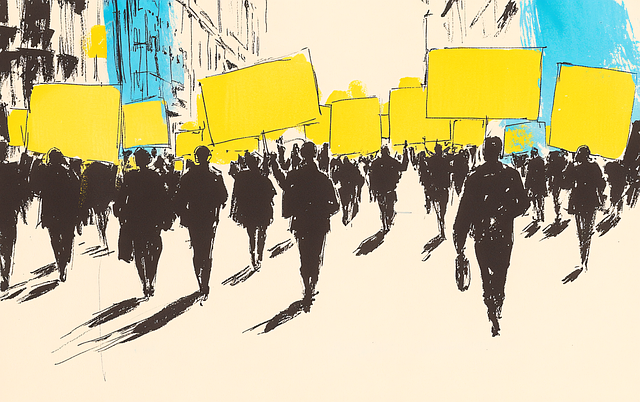 Free ai generated protest revolution illustration