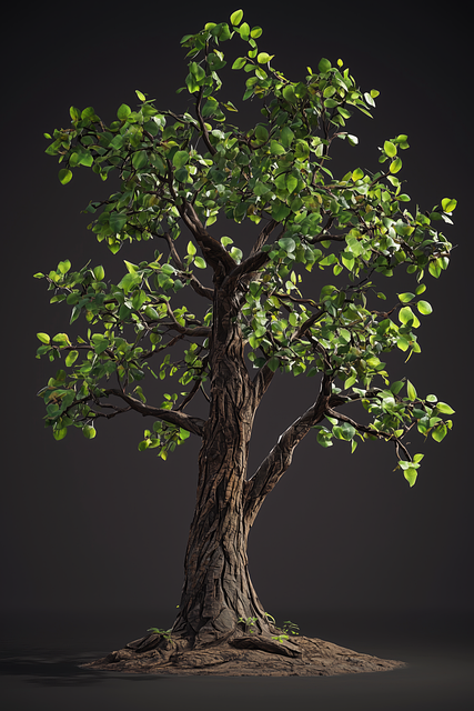 Free ai generated tree model illustration