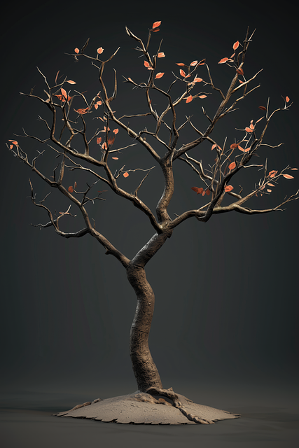 Free ai generated tree model illustration