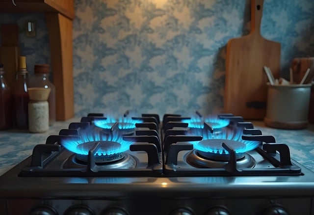 Free gas fuel stove illustration