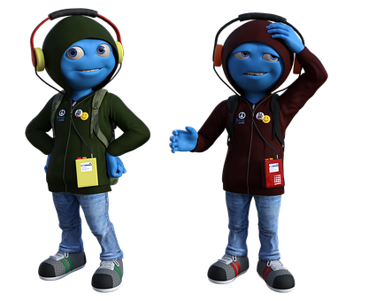 Free Boy Alien illustration and picture