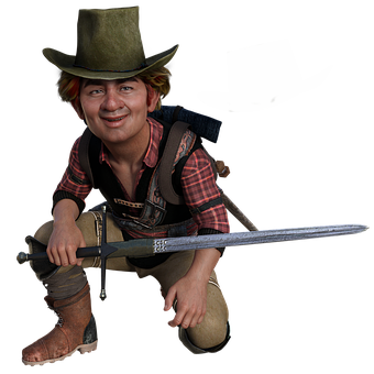Free Man Sword illustration and picture