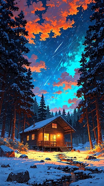 Ai Genereret, Vinter, Kabine, Skov
