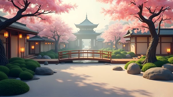 Free Garden Japanese illustration and picture