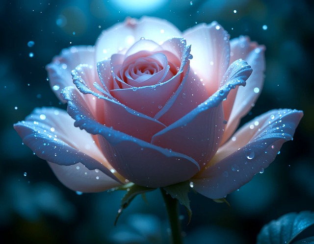 Free rose petals bloom illustration