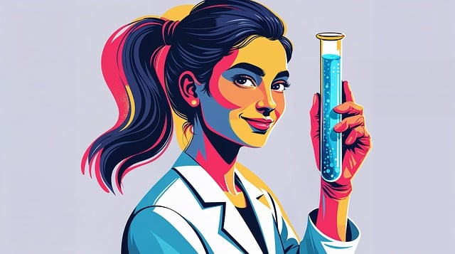 Free ai generated chemist scientist illustration