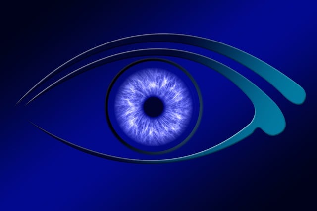 Free eye perception lens illustration