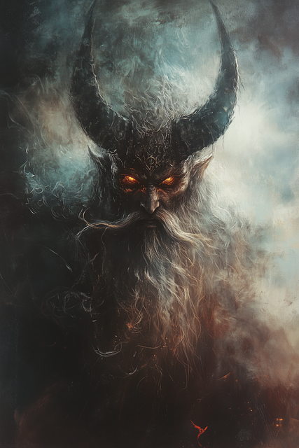 Free odin viking norse illustration