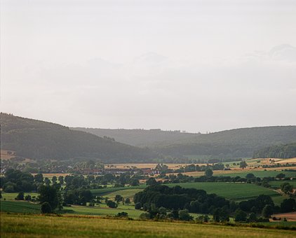 Landskap, Dal, Fjell, Tele, Analog