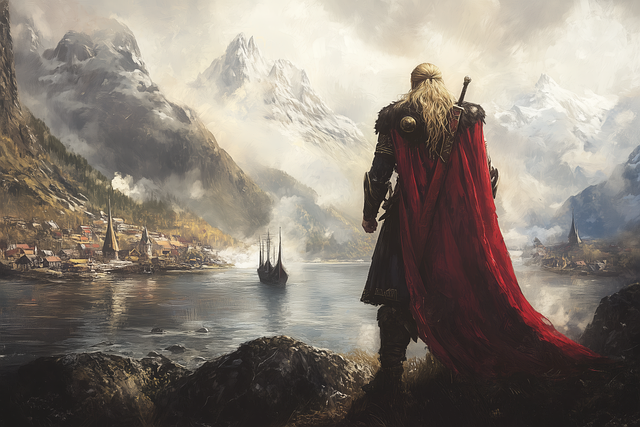 Free thor avengers viking illustration