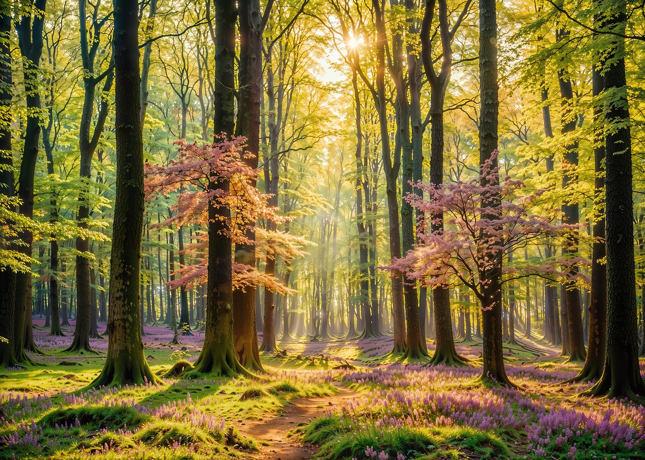 Download Forest, Spring, Landscape. Royalty-Free Stock Illustration ...