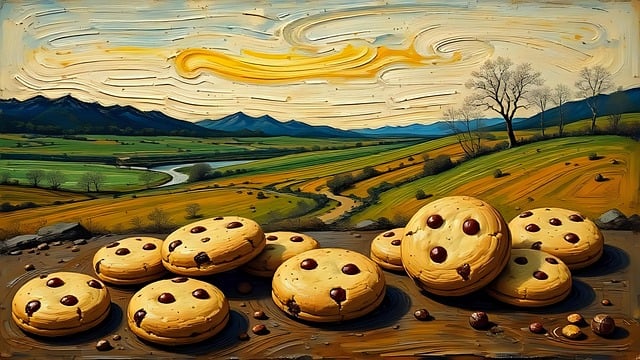 Free ai generated cookies food illustration