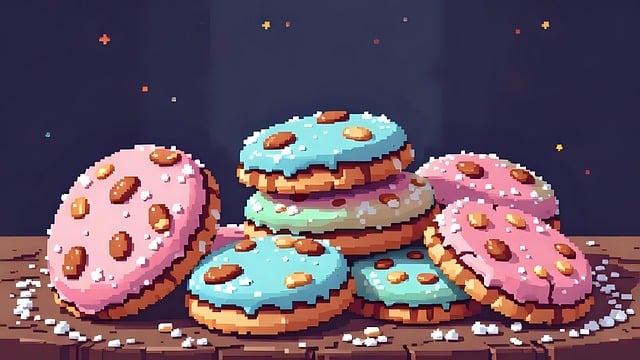 Free ai generated cookies food illustration