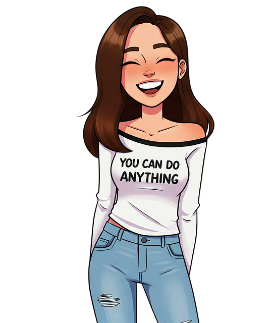 Free ai generated kindness cartoon girl 3d 3d animated character vector