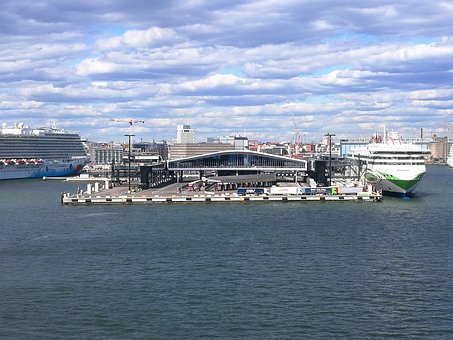 Ozean, Hafen, Schiff, Meer