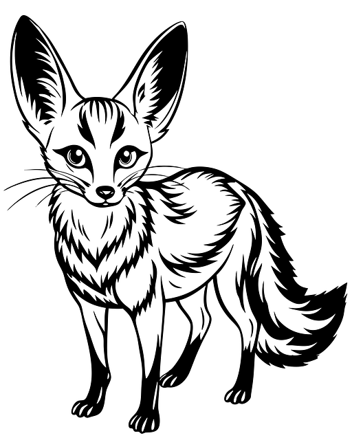 Free fox fennec mammal vector