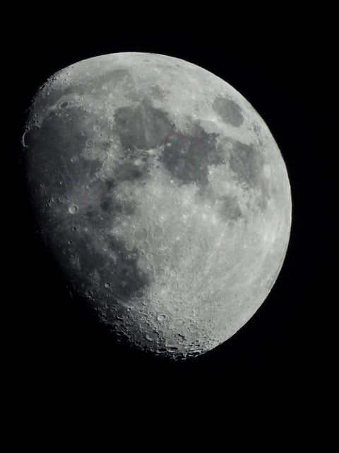 Månen, Nat, Måneskin, Nattehimmel, Mørk