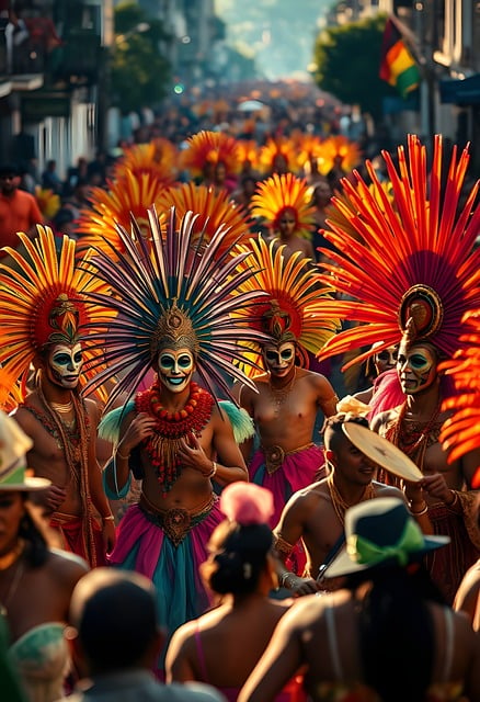 Free carnival mask party illustration